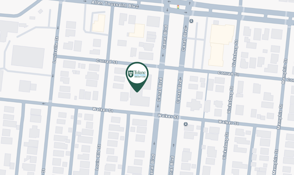 Tulane Doctors Heart & Vascular Map Listing